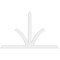 Ekena Millwork Richland Architectural Grade PVC Gable Bracket, 108"W x 67 1/2"H x 2"D x 6"F, 15/12 Pitch GBP108X68X0206RIC00 - alternate 3